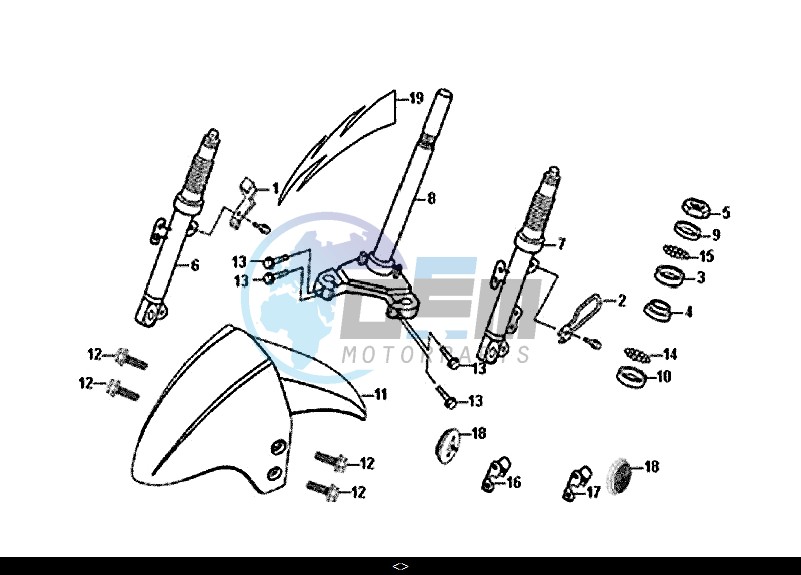 STEERING STEM FRONT CUSHION