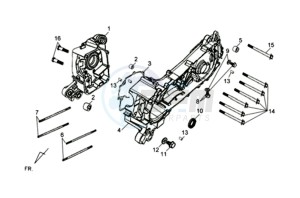 FIDDLE II 125 drawing CRANKCASE KIT