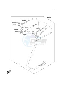 KSF 400 A [FX400] (A6F) A6F drawing CHASSIS ELECTRICAL EQUIPMENT