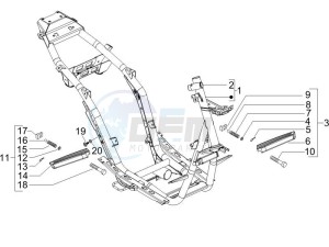 NRG 50 power DD drawing Frame bodywork