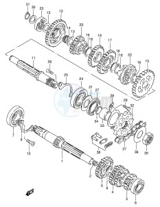 GN125 (E1) drawing TRANSMISSION