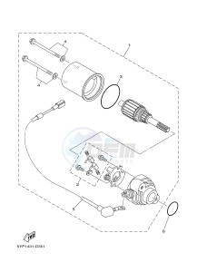 T135 T135FI CRYPTON X (5D67) drawing STARTING MOTOR