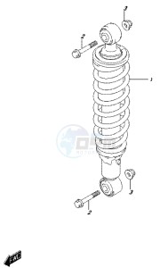 LT-A500XP drawing REAR SHOCK ABSORBER