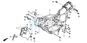 VT600CD drawing FRAME BODY