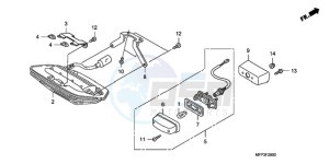 CB1300A9 BR / ABS CO MME - (BR / ABS CO MME) drawing TAILLIGHT