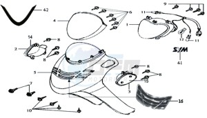 JOYRIDE 125 drawing HEAD LIGHT FR  COVER