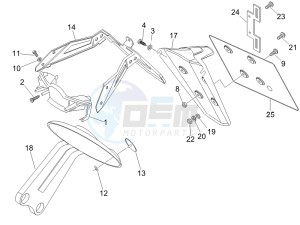 Nexus 500 e3 drawing Rear cover - Splash guard