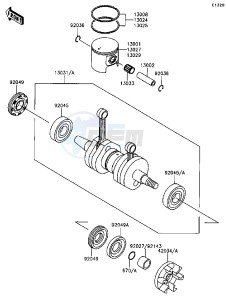 JL 650 A [SC] (A1-A5) [SC] drawing CRANKSHAFT_PISTON-- S- -