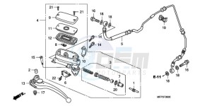 CB1300SA9 Europe Direct - (ED / ABS BCT MME TWO TY2) drawing CLUTCH MASTER CYLINDER