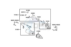 VP 50 drawing Starting Motor - Oil Pump