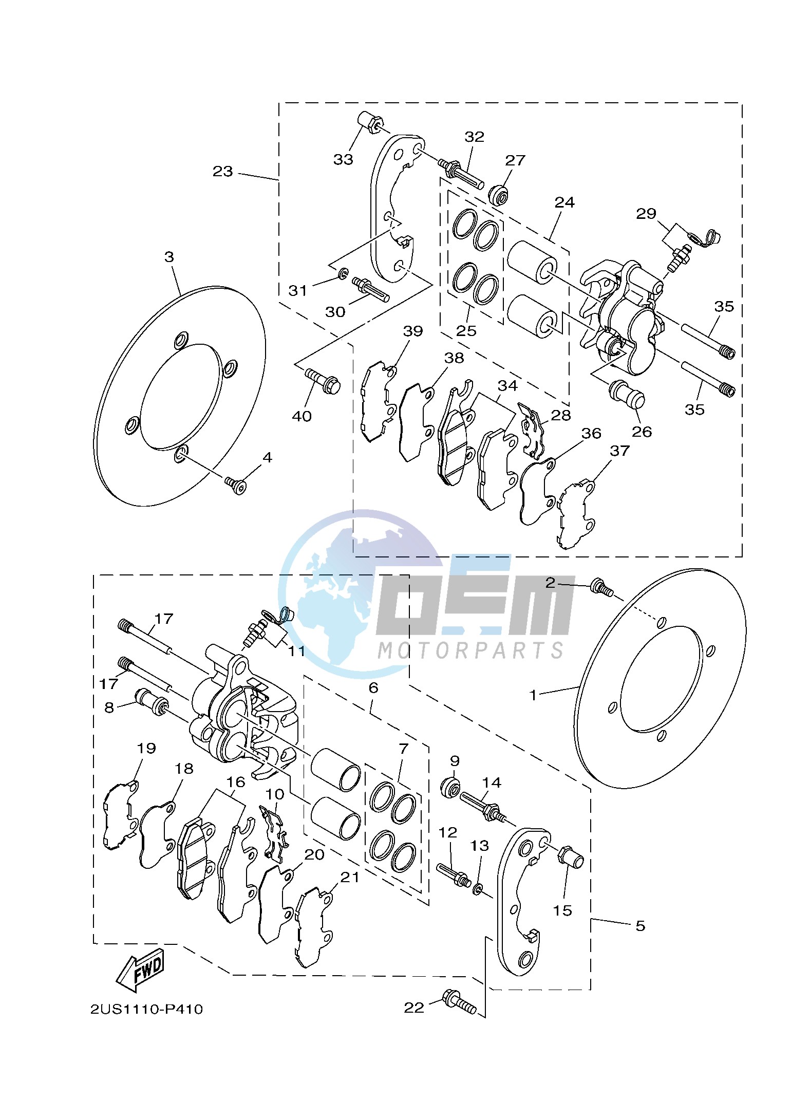 REAR BRAKE CALIPER