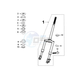 VIVA XRA BE drawing FRONT FORK / STEERINGHEAD