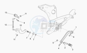 Breva V 850 IE IE drawing Gear lever