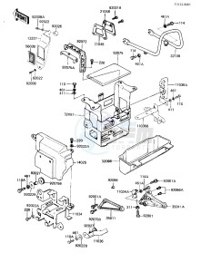 KZ 650 H [CSR] (H3) [CSR] drawing BATTERY CASE_TOOL CASE -- 83 H3- -