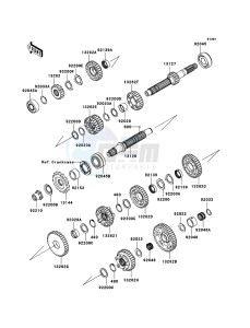 ZZR1400_ABS ZX1400DBF FR GB XX (EU ME A(FRICA) drawing Transmission