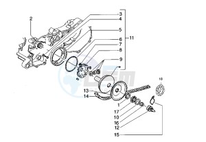 Runner VX-VXR 125-180 125 drawing Driving pulley