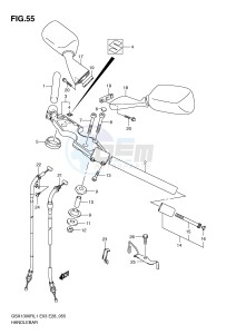 GSX1300R (E3-E28) Hayabusa drawing HANDLEBAR