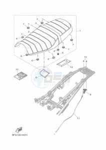 XSR125 MTM125 (BFG1) drawing SEAT