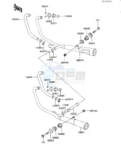 ZX 550 A [GPZ] (A1-A3) [GPZ] drawing MUFFLER