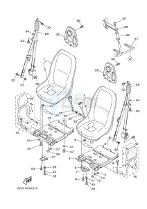 YXR700F YXR7FB RHINO 700 (1RB2 1RB3 1RB4 1RB5) drawing SEAT