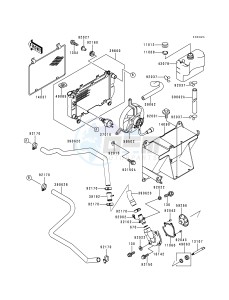 KLF 400 B [BAYOU 400 4X4] (B4-B6) [BAYOU 400 4X4] drawing RADIATOR-- LF400AE532918 - - -