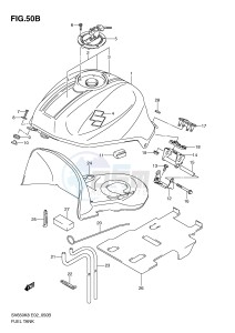 SV650 (E2) drawing FUEL TANK (MODEL L0)