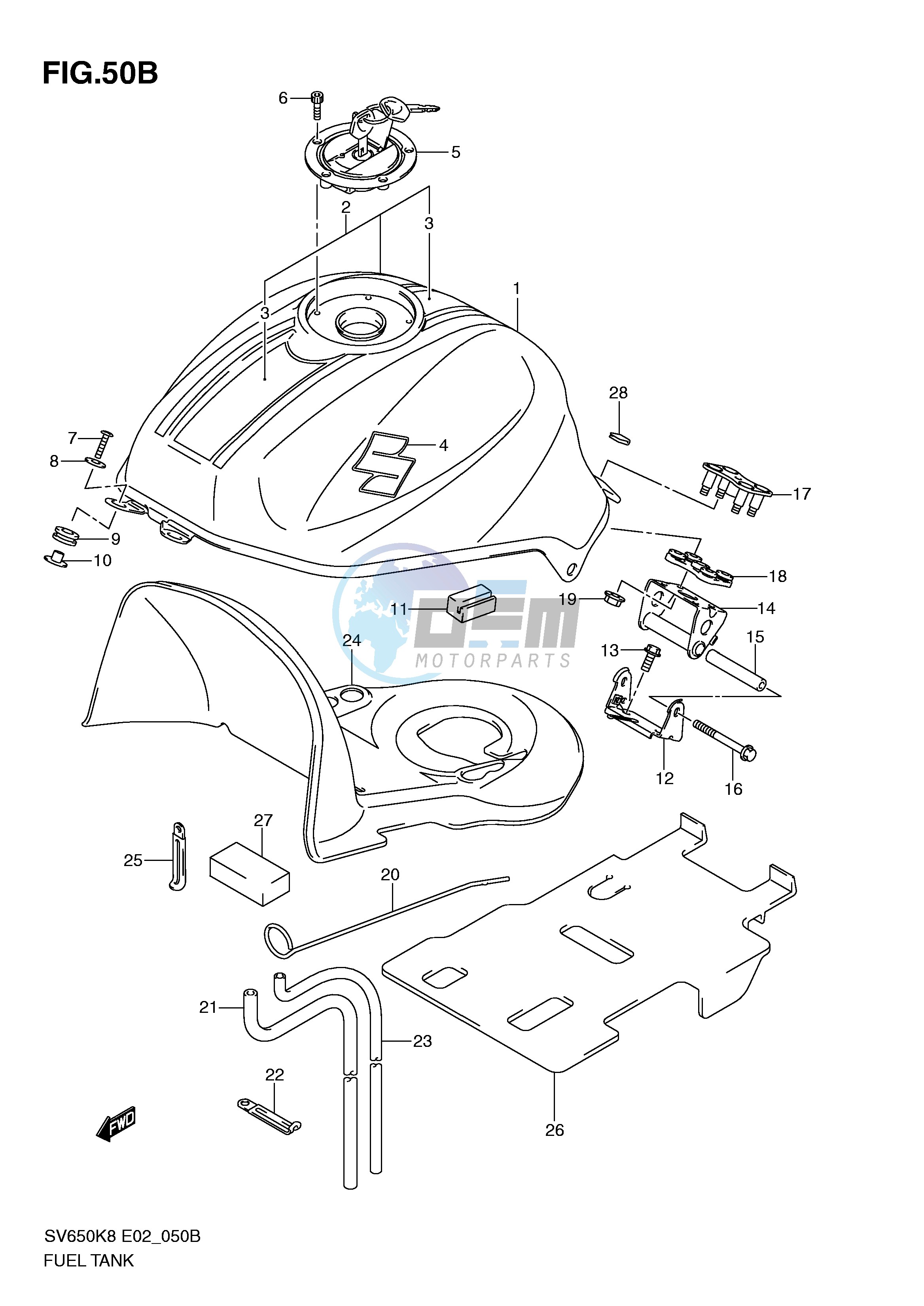 FUEL TANK (MODEL L0)