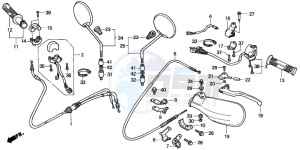 SFX50SMM drawing HANDLE LEVER/SWITCH/CABLE (2)