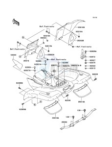 KVF360 KVF360B6F EU drawing Rear Fender(s)