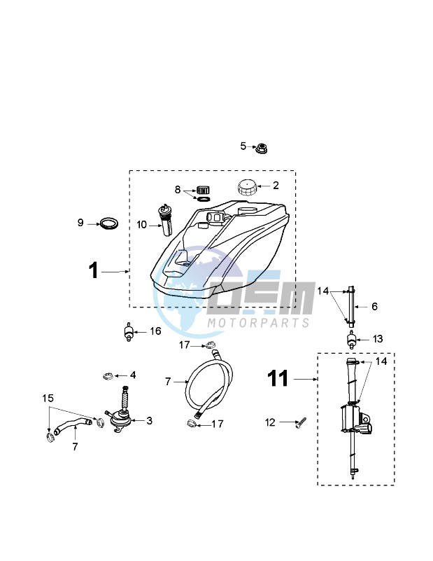 TANK AND FUEL PUMP