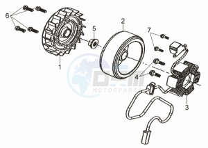 FIDDLE II 50 NEW ENGINE drawing MAGNETO / FLYWHEEL