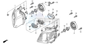 NSS250A JAZZ drawing HEADLIGHT (NSS2501/NSS250A)