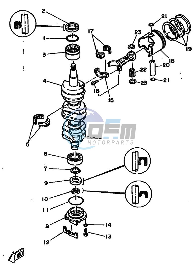 CRANKSHAFT--PISTON