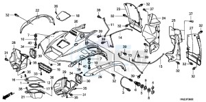 TRX500FAC drawing FRONT FENDER