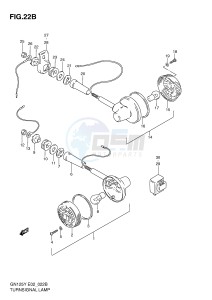 GN125 (E2) drawing TURN SIGNAL LAMP (MODEL V W X Y K1 E1,E30)