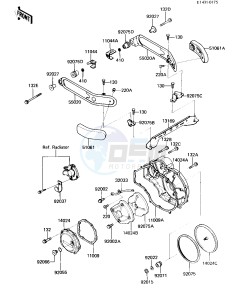 ZL 900 A [ELIMINATOR] (A1-A2) [ELIMINATOR] drawing ENGINE COVERS_GUARDS