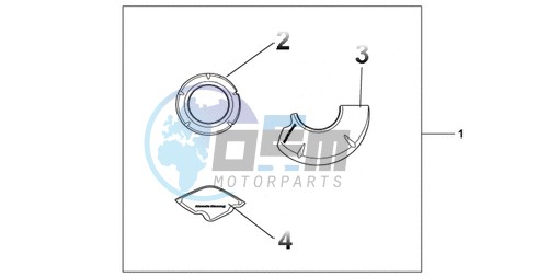 CARBON CRANKCASE COVER SET