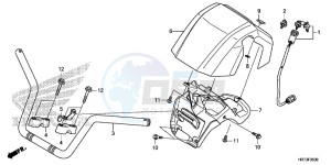 TRX420FA6H Europe Direct - (ED) drawing HANDLE PIPE