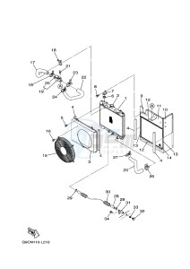 EDL7000SE/SDE EDL7000SED DIESEL 800 (Q9CN) drawing RADIATOR & HOSE