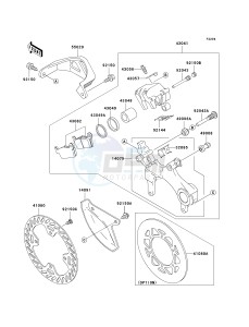 KX 125 M (M1) drawing REAR BRAKE