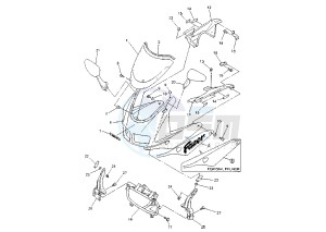 FZS FAZER (FZS600S) 600 drawing COWLING FZS600S MY01