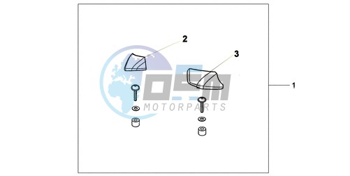 PILLION ARM REST SET