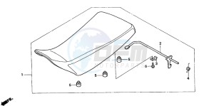 TRX350TM FOURTRAX 350 drawing SEAT