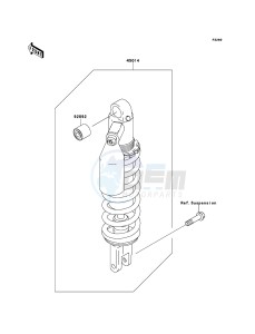 KLX250 KLX250S9F GB XX (EU ME A(FRICA) drawing Shock Absorber(s)