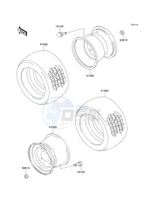 KAF 620 F MULE 3020 TURF (F1-F3) MULE 3020 TURF drawing WHEELS_TIRES