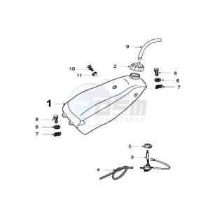 XPS 125CT EU drawing TANK AND BENZINE