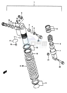 RM250 (T-V-W-X-Y) drawing SHOCK ABSORBER (MODEL V)