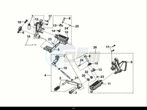 NH-X125 (ME12B2-EU) (E5) (M1) drawing GEARCHANGEPEDAL - KICKSTARTERARM