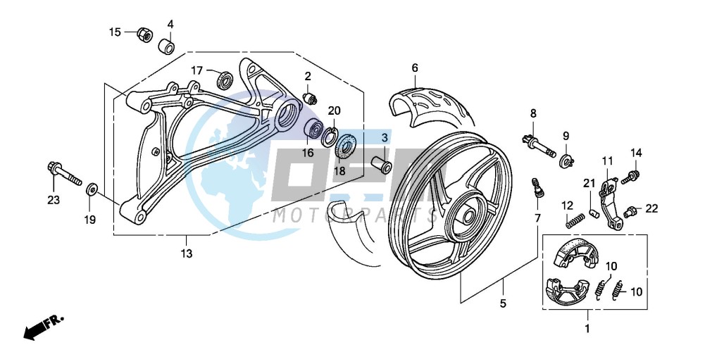 REAR WHEEL/SWINGARM