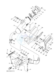 XT1200Z (2BS1 2BS2) drawing EXHAUST